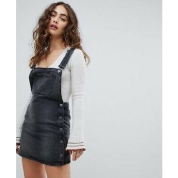 Free People Denim - Free People overall Louise denim skirtall jumper